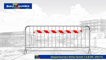 Absperrbarriere Reflex